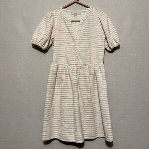 LOFT Spacedye Stripe Swing Shirtdress - size XXSP